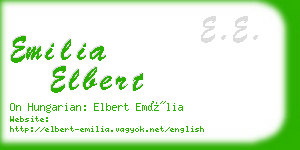 emilia elbert business card